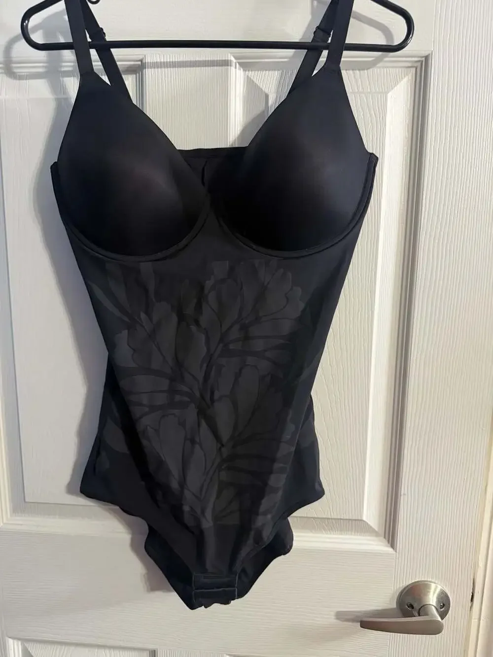 Maidenform Women's Shapewear Bodysuit Black Size XL